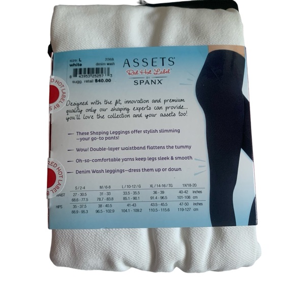 NWT Assets Red Hot Label by Spanx Seamless Leggings Denim Wash Style 226… - Picture 3 of 6